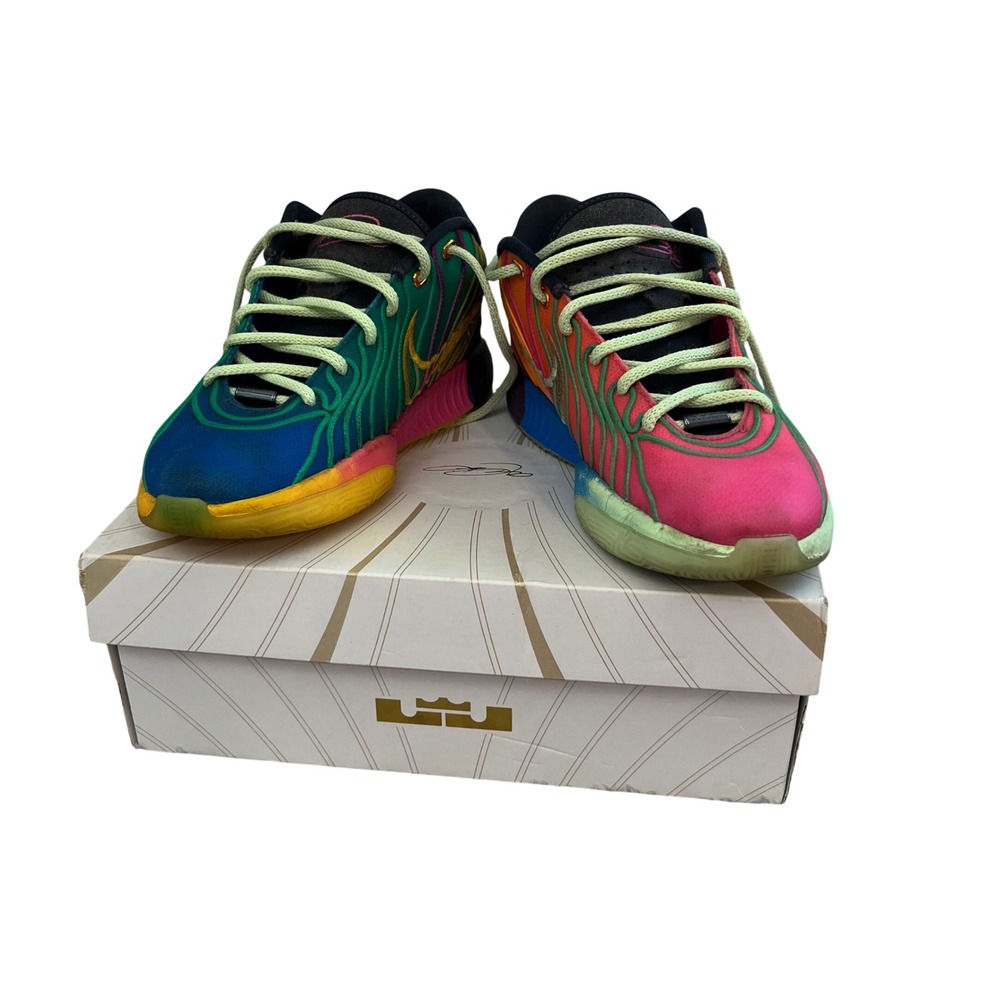 Nike LeBron XXI GS Youth Size 6Y Multicolor Photo Blue Laser Fuchsia HF6819-400
